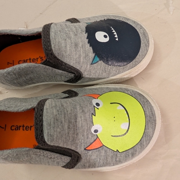 Carter's Toddler Boy Monster Design Damon Lightweight Slip-On Shoes in Size 7 - Picture 8 of 11